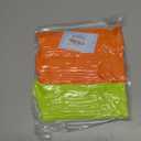 Women's Neon Scrunch Crew Socks 80s 90s Retro 3-Pack Cotton Stacked Boot Calf Cozy Ribbed Slouchy Socks Size 5-10 (2-neon Orange/1-neon Green)