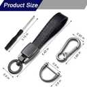 Genuine Black Leather Car Keychain For Infiniti G35 G37 M45 FX45 Q50 QX50 Q60 QX60 Q70 QX80 Car Keyring Keychains Strap