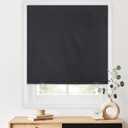 LazBlinds 100% Blackout Roller Shades, No Tools No Drill Cordless Blinds for Windows, Thermal Insulated UV Protection Privacy Window Shades for Bedroom (36''W x 72''H, Black)