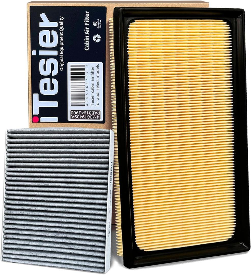 (NOT HYBRID) ITESIER Cabin Engine Air Filter Kit for 2020-2025 Corolla, Corolla Cross (2022-2025), CHR, Replaces 17801-F0020, 87139-58010 (Only for Gas)