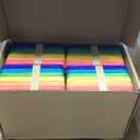 WISYOK 2000 Jumbo Rainbow Popsicle Sticks - 6 Inch Wooden Rainbow Craft Sticks, Great for DIY Craft Creative Designs and Children Education, Home Art Projects