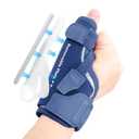 CURECARE New Upgraded 2 in 1 Thumb Brace, Removable Thumb Spica Splint Left Right Hand with 3 Level Stability, Reversible Thumb Support for CMC, De Quervains Tendonitis, Trigger Thumb (S/M, Navy)
