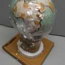 Deco 79 Marble Globe with Marble Base, 7" x 7" x 11", Teal
