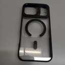 for iPhone 17 Pro Max Magnetic Case with Kickstand, [Compatible with MagSafe] Built in Stash Stand Clear Shockproof Soft Cover Camera Lens Protection Case for iPhone 17 Pro Max 6.9", Black