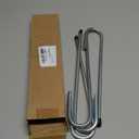 Rebar-Stakes-12-Inch, Ground Stakes Heavy Duty J-Hook Galvanized Anti-Rust Heavy Duty Ground Anchors for Garden Dog Fence Chicken Coop Christmas Decorations Deer Fence 4pcs