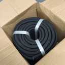Braided Polyester Arborist Rope (3/8 inch X 100 feet) High Strength Bull Rope for Tree Work Truck Securing Camping Swing, Black