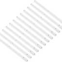 uxcell Drawer Slides, 12Pcs 300mm - Plastic Drawer Rails, Side Mounted Grooved Guide Rails for Cabinet Drawers Bedside Tables Wardrobe Dressers (White)