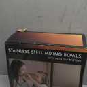 Umite Chef Mixing Bowls with Airtight Lids, 26Pcs Stainless Steel Bowls Set, 3 Grater Attachments & Black Non-Slip Bottoms Size 7, 4, 2.5, 2.0,1.5, 1QT, Great for Mixing & Serving