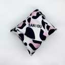 2 x Magic Self-Adhesive Cosmetic Makeup Storage Bag for Travelling, Protectable Travelling Organizer, Easy-Packing Cosmetic Bag Magic Patch Cloth, Camera Lens Protection Wrap, Camera Bag, (Pink Leopard)