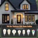 Outdoor Wall Light for House, Large Exterior Waterproof Lanterns, Sensor Wall Sconce Lamp, Waterproof Anti Rust Outside Coach Lights for House, Doorway, Garage (2 Pack White)