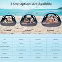 NXONE Beach Tent Sun Shelter with UPF 50+ UV Protection, Lightweight Easy Setup Portable Beach Canopy for Family, Large Space for Beach, Camping & Outdoor, 3/4/6 Person