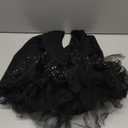  Short Sleeve Glitter Dance Ballet Tutu Leotard Ballerina Outfit for Girls Toddler
 L Black