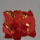 Tsorode 24 Pcs Red Velvet Bows for Christmas Tree,Red Bows Velvet Ornaments Christmas Tree Bow for Gift Wrapping Door Vintage Garland Wreath,Rustic Holiday Decor-1" Wide,3.5 x 3.5 Inch