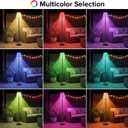 Solar Outdoor Floor Lamp with Light Sensor,Solar+USB Charging Outdoor Lamps for Patio Waterproof Rechargeable Floor Lamp Cordless Dimmable Warm White RGB LED Patio Lamp for Yard Garden Lawn.