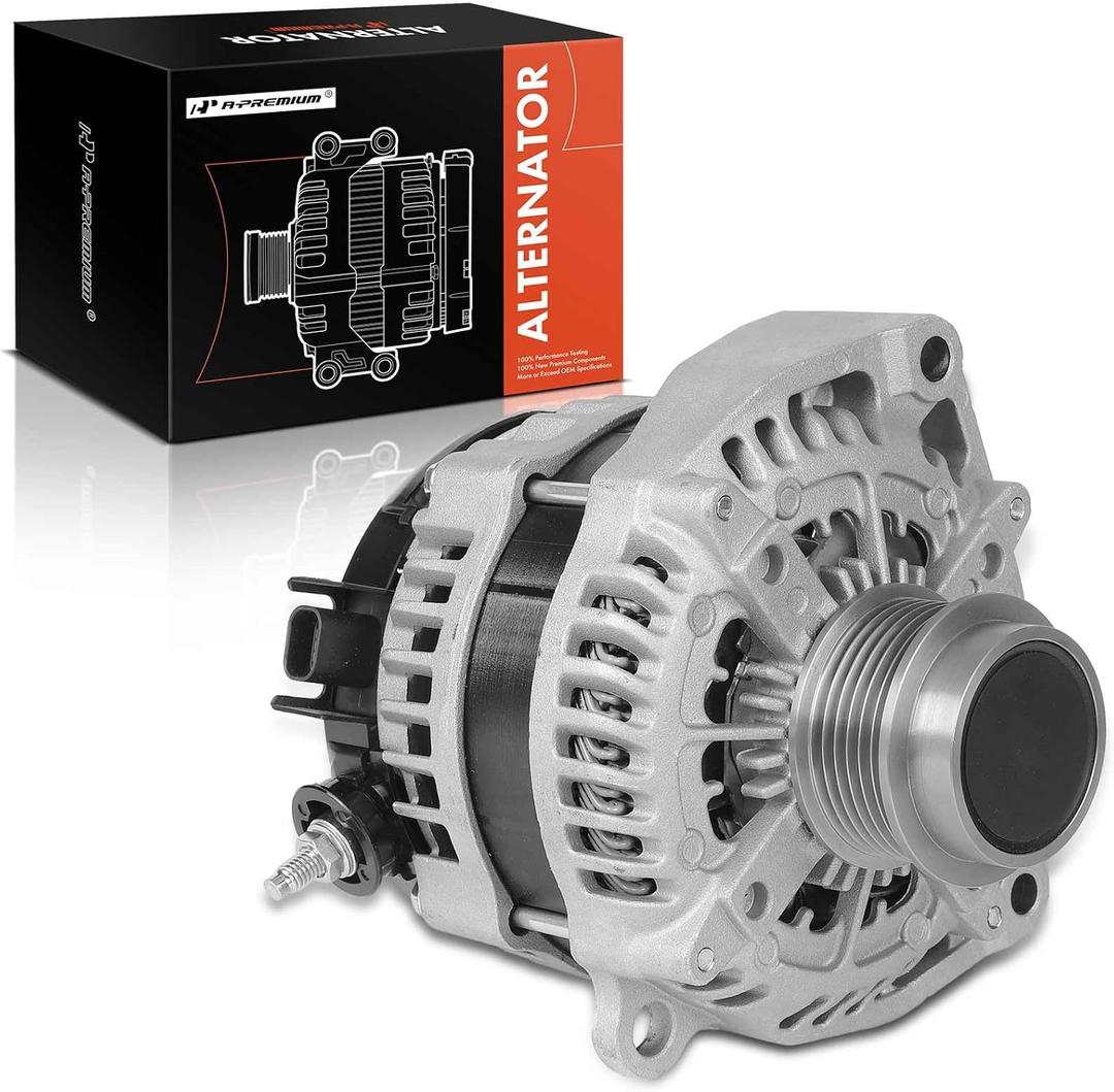 A-Premium 170A Alternator Compatible with Chevy Silverado 1500 14-18, Tahoe 15-19, Camaro, Suburban & GMC Sierra 1500 14-18, Yukon, Yukon XL & Cadillac Escalade, 4.3L 5.3L 6.2L, Replace# 84143540