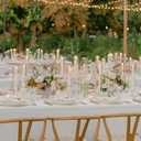 Hurricane Candle Holder Thickened Cylinder Covers 10 Pcs Taper Candle Sticks Holder Glass Tall Candlesticks Holders Centerpiece for Wedding Dining Table
