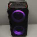 Portable Bluetooth Speaker: 240W Peak Powerful Loud Sound Deep Bass Wireless Boombox Large Subwoofer 15 Hours Battery Life Fast Charging with Led Light Show for Party Outdoor Camping Backyard (Black)