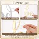 Feifeiya Bride to Be Sign Mirror Acrylic Self Adhesive Bride to Be Letters Gold DIY Decorations for Bachelorette Party Bridal Shower Engagement Wedding Balloon Arch