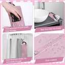 Hair Tools Organizer Bag - Heat Resistant Bag for Hair Tools, Curling Iron Holder, Hairs Accessories Organizer, Pink Travel Pouch