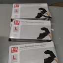 Jointown Vinyl Exam Gloves- 4 mil Safty Glove Latex-Free & Powder-Free, (Case of 1000, Black),S/M/L/XL (Black, L)