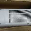 PELONIS 23 Oscillating Ceramic Tower Space Heater with Remote & Thermostat, Electric Energy Efficient Floor Heater for Indoor Use Large Room Safe with Timer, ECO Mode, 1500W, White