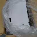 Fish Tank 2.4 Gallon Aquarium Kit with Humidifier 7-Color Auto-Looping 3 in 1 Quiet Pump with Filteration & Oxygenation & Circulation, Temperature Display, HD Glass (White)