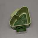 Corner Sink Strainer,Suction Cup Sink Corner Rack Strainer,Automatic Dumping Sink Strainer Basket,Faucet Sponge Storage Rack,Corner Sink Trash Catcher for Food Waste (Green)