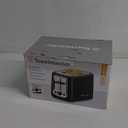 Toastmaster 2-Slice Cool Touch Toaster, Black with Stainless Accent