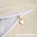 FUTEI Oatmeal Chenille Throw Pillow Covers 16x16 Inch Set of 2,Soft Cozy Bound Edge Design Cushion Case,Home Decor for Couch Bed Living Room