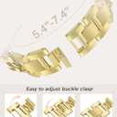 Gold Watch Bands for Women Compatible with Apple Watch Band 46mm 42mm(S3/2/1) 44mm 45mm 49mm Adjustable Unique Charms Metal Strap Chain Bracelet for iWatch Series 11/10/9/8/7/6/5/4/3/2/1/SE/Ultra