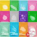 KONEUK 24 Pack Sheet Hydrating Face Masks Skincare, Soothing & Moisturizing Face Mask for All Skin Types, Bulk Collagen Face Mask for Women Skin Care, Facial Masks Set Spa Gifts for Women