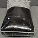 Pinch Pleated Cream Drop Cloth Canvas Blackout Curtains 96 Inch Long 2 Panel Set, Dense Weave Thermal Insulated for Winter Keep Cold Out, Floor to Ceiling Drape for Living Room Bedroom Farmhouse Style