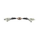 AK Full Cheek Snaffle Bit – Copper Lozenge Sweet Iron Mouthpiece, Stainless Steel Horse Riding & Training Bit AKRS-2614 (Blue/Silver, 4.75'')