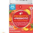 OLLY Probiotic + Prebiotic Gummy, Digestive Support and Gut Health, 500 Million CFUs, Fiber, Adult Chewable Supplement for Men and Women, Peach, 60 Day Supply - 60 Count, 

BBD: 12 Aug 2026