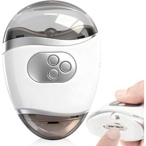 Electric Nail Clipper, with polishing, Nail Polish lamp Function, Nail chip Storage, Three Gear Adjustment, Suitable for The Elderly, Adults and Infants to use Safely (White)