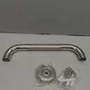 12 Inch Anti Slip Shower Grab Bar, YuanDe Chrome Finish Stainless Steel Bath Grab Bar, Knurled Bathroom Safety Rail, Shower Handrail Support, Handicap Elderly Injury Senior Balance Assist Handles