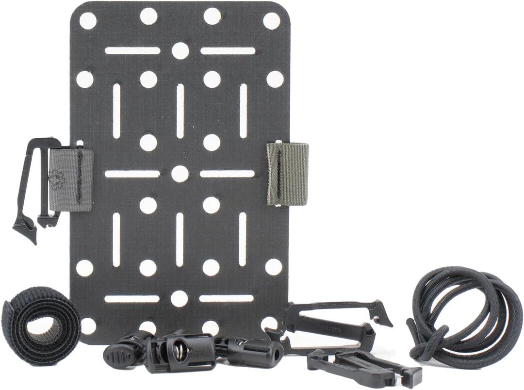 Eleven 10 Infinite Organization Panel | Versatile MOLLE Panel (4"" x 6""), Grey Eleven 10 Infinite Organization Panel | Versatile MOLLE Panel (4"" x 6""), Grey