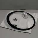 Headlight Trim Ring with Headlight Washer Cover Compatible with 2007-2015 MINI Cooper Gen2 R55 R56 R57 R58 R59 Black Pair Replaces 51137149905 61672752559 Driver Passenger Side