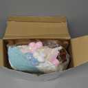 Seenelling 48 Pcs Mini Safari Animals Set Forest Bulk Adopt a Pet Party Favors Jungle Animal with Birthday Hats Paper Boxes for Animal Theme Favor Birthday Party Gift