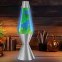 Lava The Original Lamp - 16.3" Emerald Tide – Classic Liquid Motion Lamp - Yellow Wax and Blue Liquid - Item #5139 