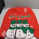 IECOii Christmas Dog Sweater for Giant Breed Dogs, Snowman Snowflake Christmas Sweaters for Great Dane, 5XL Pet Turtleneck with Leash Hole for Holidays Photos, Extra Large Dog Sweater Red, 5XL