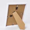 JCJMY 8x12 Picture Frame White for Wall Hanging or Tabletop, Wall Mounting Horizontally or Vertically, 8 x 12 Wall Gallery Poster Photo Frame with Shatter Resistant Plexiglass, White