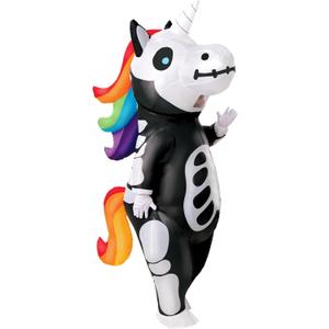 Spooktacular Creations Halloween Inflatable Costume, Full Body Unicorn Blow Up Costume for Adult Holiday Themed Cosplay Party (X-Large(75In), Black) Spooktacular Creations Halloween Inflatable Costume, Full Body Unicorn Blow Up Costume for Adult Holiday Themed Cosplay Party (X-Large(75In), Black)