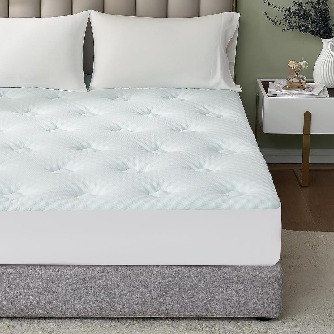 Hansleep Full Size Mattress Topper Memory Foam, Full Foam Mattress Pad