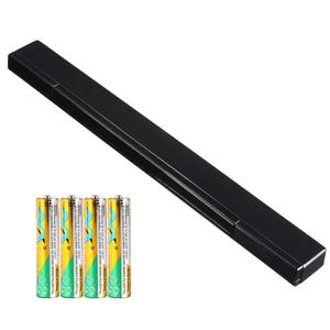 Replacement Wii Wire-less Sensor Bar, Motion Sensor Signal Receiver for Nintendo Wii and Wii U Console with Stable Stand and 4 AAA Batteries(Black)
