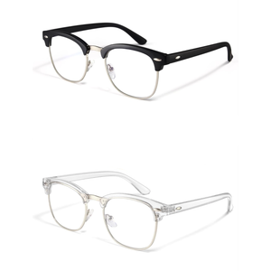 racico Computer Blue Light Blocking Glasses Blue Light Glasses Men Women, Anti Blu-Ray Clear Gaming Glasses Lenses, 2 packs