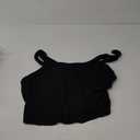 V VOCNI Nursing Tank Tops for Breastfeeding Workout Crop Top Longline Nursing Sport Bra Maternity Bras for Pregnancy (XX-Large, Black)