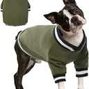 FUAMEY Pullover Sweatshirt, Winter Sweater for Dogs, Warm Clothes Vest, Thick Puppy Fleece, Cute Outfit for Dogs, Green XL
