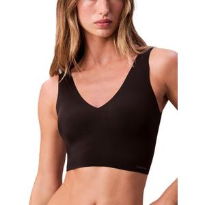 Calvin Klein Womens Invisibles Comfort Seamless Lightly Lined V Neck Bralette Bra M
