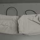 Wall-Hanging Storage Bags, Desktop Organizer Basket Cotton Linen Hanging Storage Basket for Kitchen,Bderoom,Living Room (White)